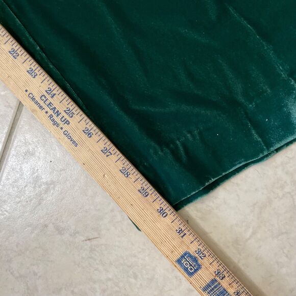 NWT LC Lauren Conrad Women's size 16 Emerald Green Velour wide Leg Trouser Pants - Picture 10 of 13